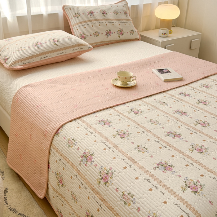 91家纺网 家纺一手货源 找家纺 （总）金丝鸟家纺 2024新款双面全棉夹棉床盖