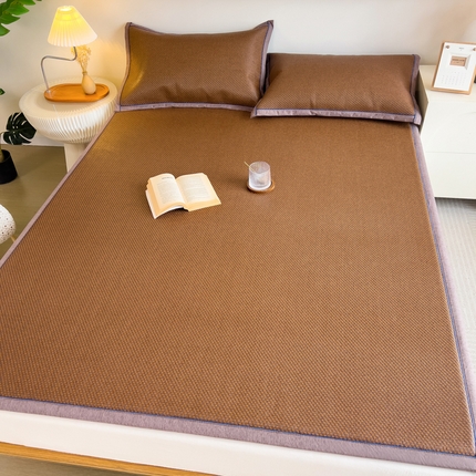 91家纺网 家纺一手货源 找家纺 印季 2025新款防滑加厚古藤凉席