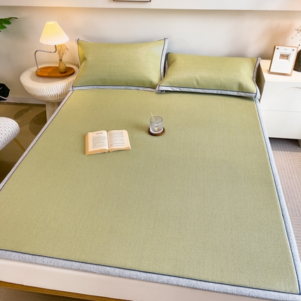 91家纺网 家纺一手货源 找家纺 印季 2025新款防滑加厚古藤凉席