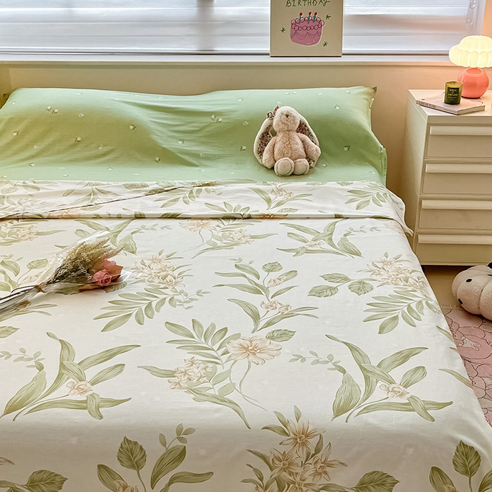 91家纺网 家纺一手货源 找家纺 绵庭家纺 2024新款全棉印花隔脏睡袋 羽飞舞