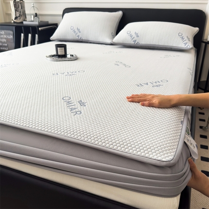 （总）叠派家纺 2024新款抗菌冰豆豆床笠款凉席-皇冠