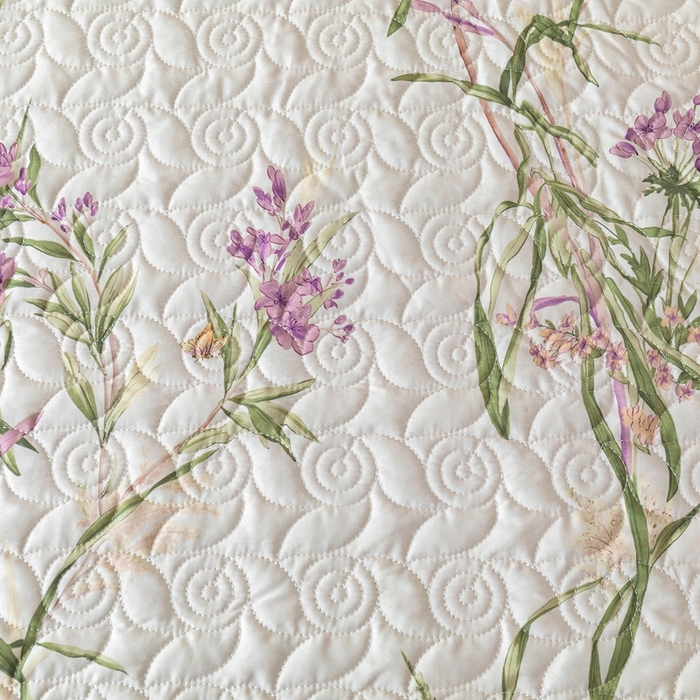 91家纺网 家纺一手货源 找家纺 优乐家纺 2025新款纯棉印花夹棉床笠三件套系列-纽扣款 迷雾