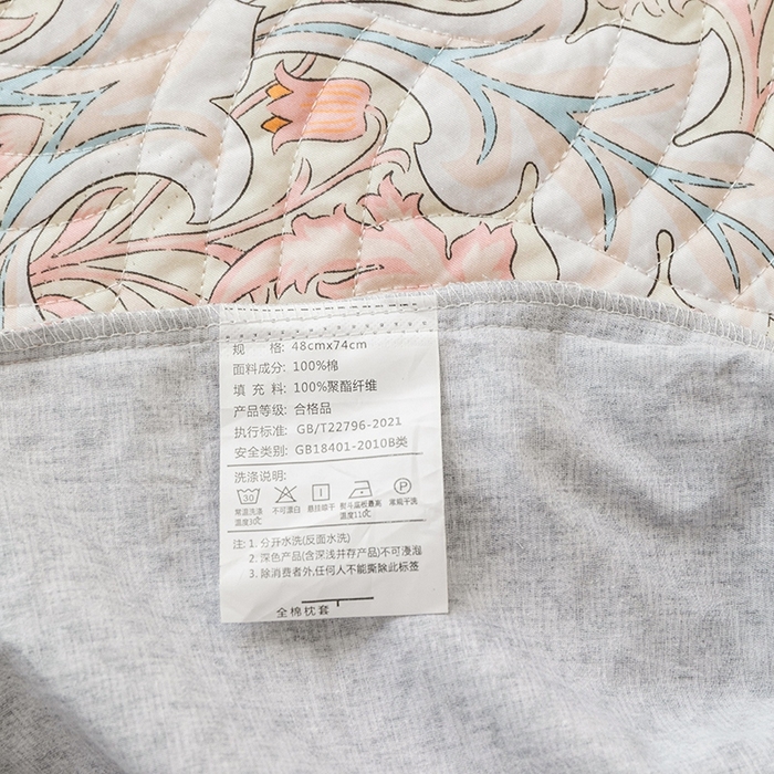 91家纺网 家纺一手货源 找家纺 优乐家纺 2025新款全棉斜纹13376宽边枕头套 普卡拉-红