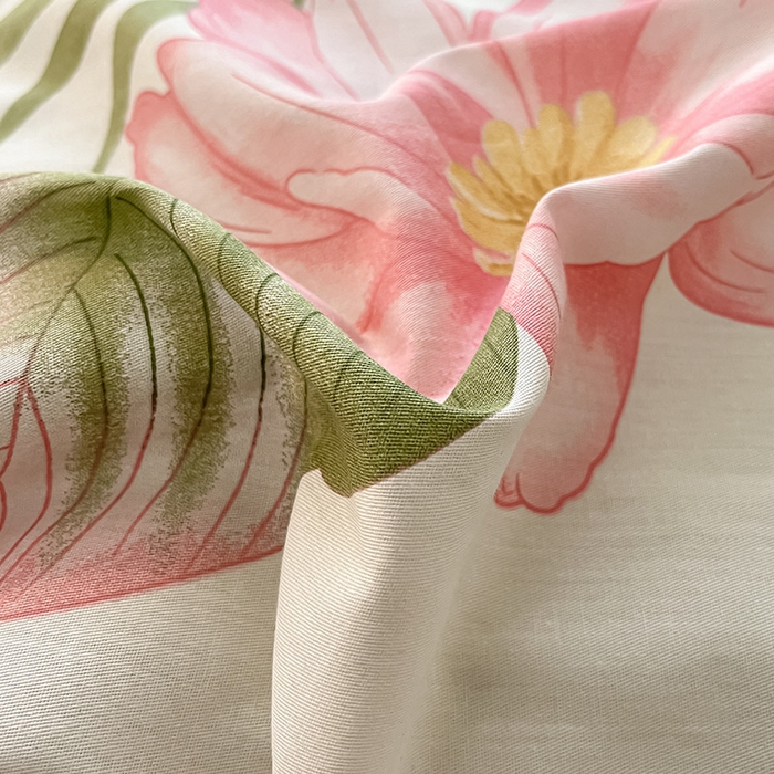 91家纺网 家纺一手货源 找家纺 绵庭家纺 2024新款全棉印花隔脏睡袋 粉朵华颂