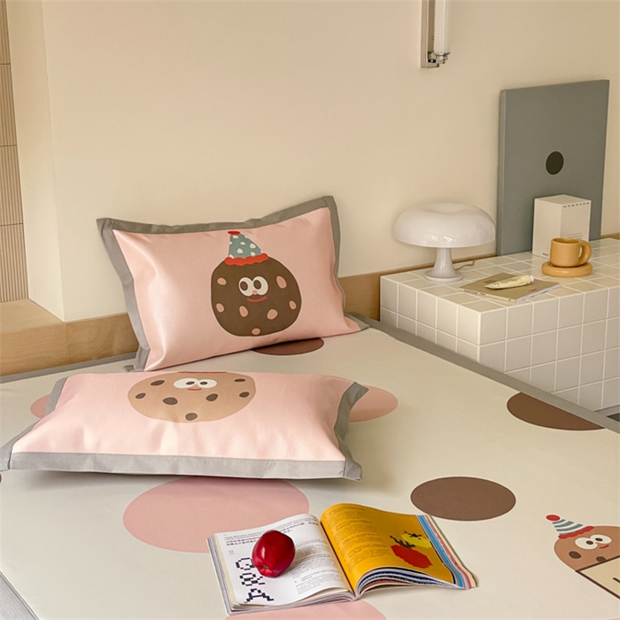 91家纺网 家纺一手货源 找家纺 圆岛家纺 2024新款900D卡通冰丝养生席 曲奇饼干