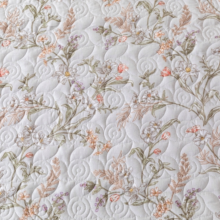 91家纺网 家纺一手货源 找家纺 优乐家纺 2025新款纯棉印花夹棉系列四件套-纽扣款 清婉