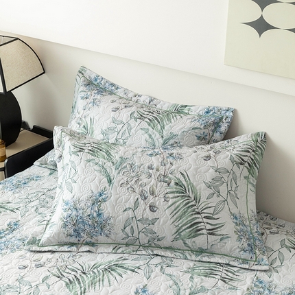 优乐家纺 2025新款全棉斜纹13376宽边枕头套 早春