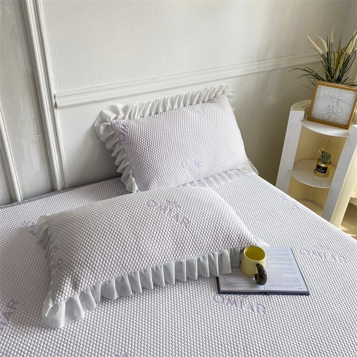 91家纺网 家纺一手货源 找家纺 叠派家纺 2024新款抗菌冰豆豆床裙款凉席-皇冠系 冰豆豆皇冠系列-床裙款 冰藤紫