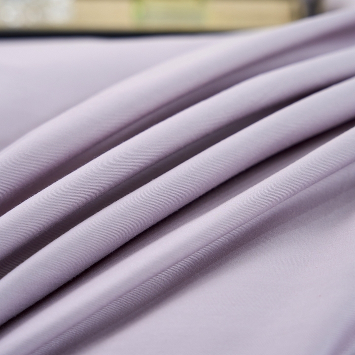 91家纺网 家纺一手货源 找家纺 三沁家居 2024新款精梳长绒棉四件套 紫玉