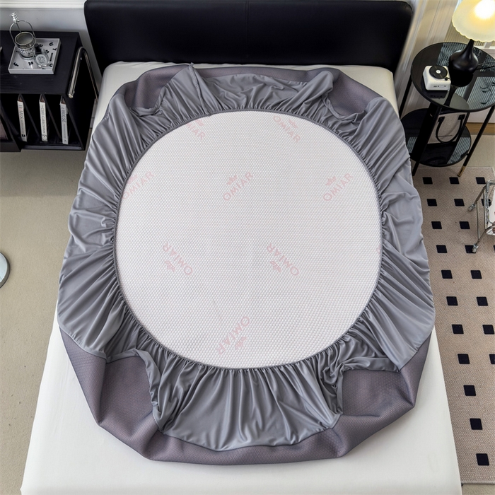 91家纺网 家纺一手货源 找家纺 叠派家纺 2024新款抗菌冰豆豆床笠款凉席-皇冠 皇冠-蜜桃粉