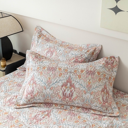 优乐家纺 2025新款全棉斜纹13376宽边枕头套 普卡拉-红