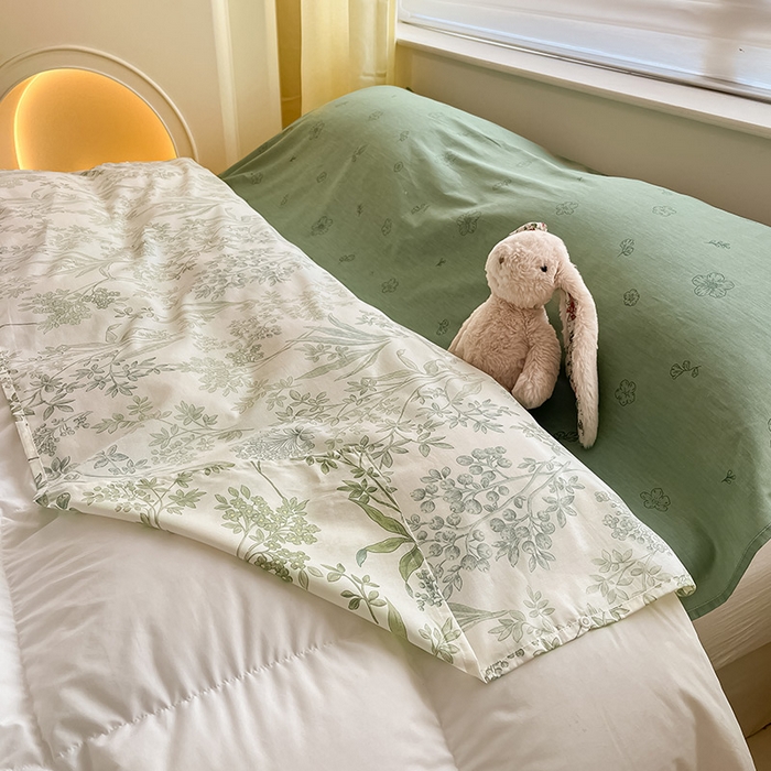 91家纺网 家纺一手货源 找家纺 绵庭家纺 2024新款全棉印花隔脏睡袋 幽幽仙草