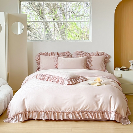 91家纺网 家纺一手货源 找家纺 （总）宜代光年 2024新款100支全棉提花系列 蝶恋花