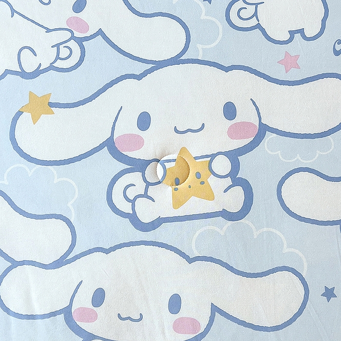 91家纺网 家纺一手货源 找家纺 天瑜家纺 2024新款三丽鸥针织夏被 五星玉桂狗蓝