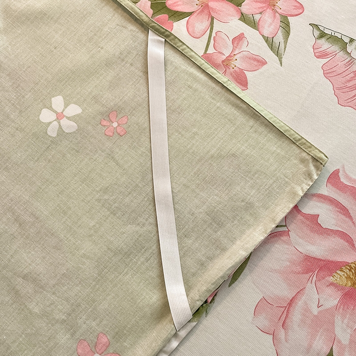 91家纺网 家纺一手货源 找家纺 绵庭家纺 2024新款全棉印花隔脏睡袋 粉朵华颂