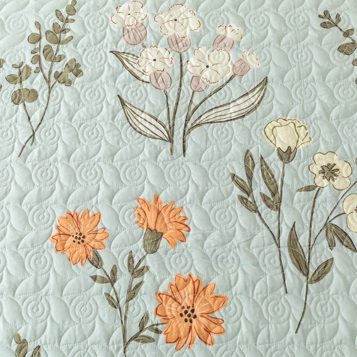 91家纺网 家纺一手货源 找家纺 优乐家纺 2025新款纯棉印花夹棉系列四件套-纽扣款 南薇-兰