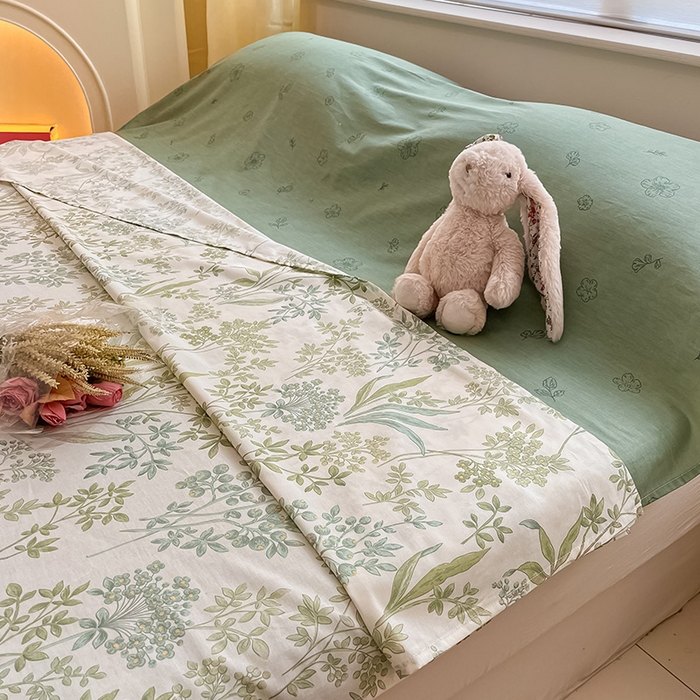 91家纺网 家纺一手货源 找家纺 绵庭家纺 2024新款全棉印花隔脏睡袋 幽幽仙草