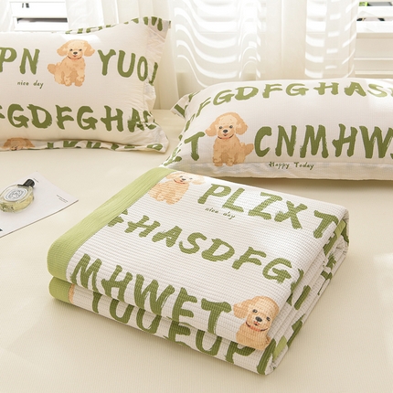 91家纺网 家纺一手货源 找家纺 圣靓家纺 2025新款泡泡棉夹棉床盖 真情陪伴