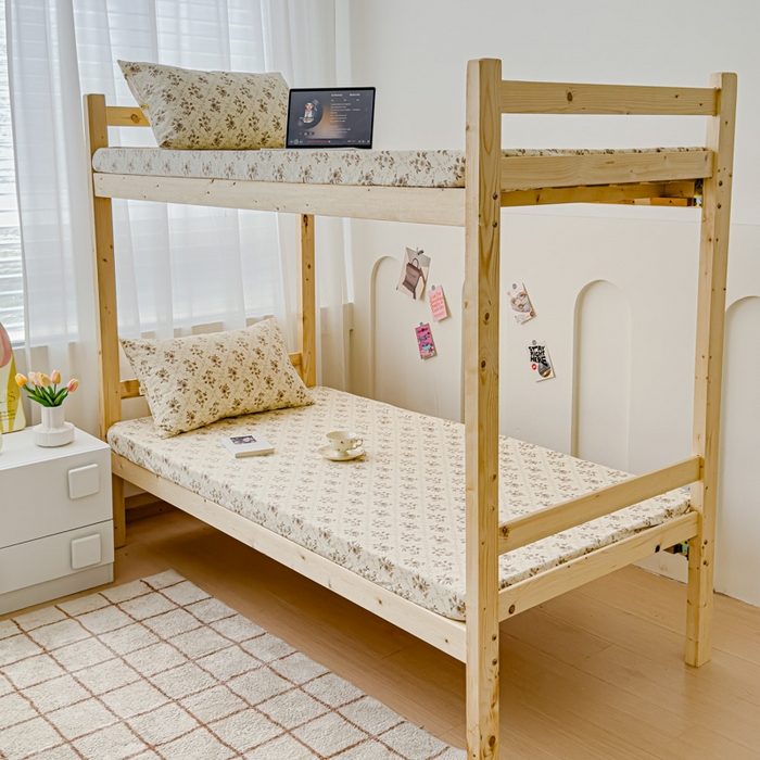 91家纺网 家纺一手货源 找家纺 金丝鸟家纺 2024新款学生款A类老粗布床笠 蔷薇