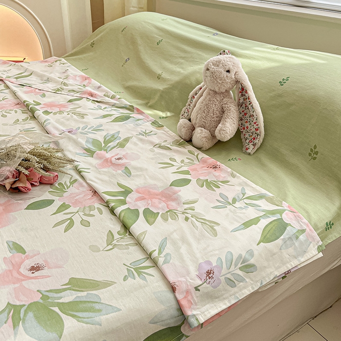 91家纺网 家纺一手货源 找家纺 绵庭家纺 2024新款全棉印花隔脏睡袋 繁花漫熳