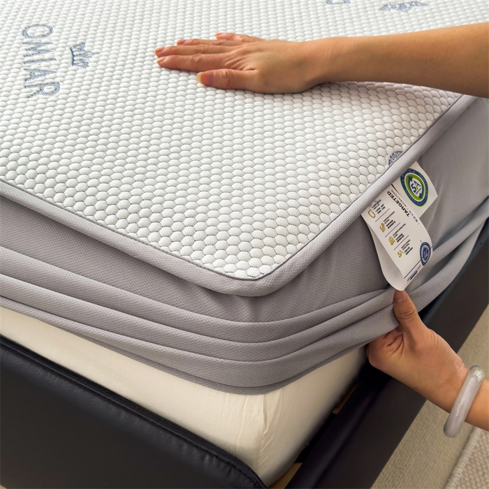 91家纺网 家纺一手货源 找家纺 叠派家纺 2024新款抗菌冰豆豆床笠款凉席-皇冠 皇冠-冰豆绿