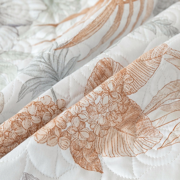 91家纺网 家纺一手货源 找家纺 优乐家纺 2025新款全棉斜纹13376单层被套夹棉床盖款四件套 春意盎然