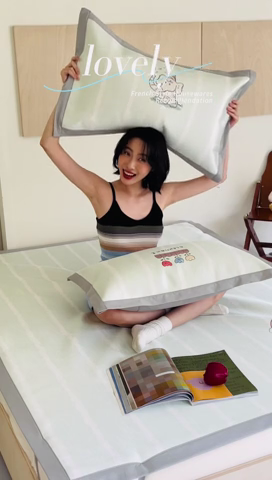 91家纺网 家纺一手货源 找家纺 圆岛家纺 2024新款900D卡通冰丝养生席 假日小象