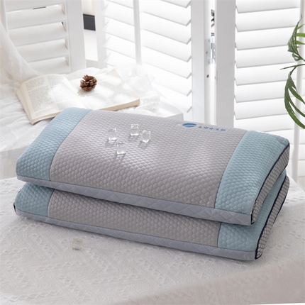 91家纺网 家纺一手货源 找家纺 （总）仁宇枕业 2024年新款枕芯 A类母婴级夏季凉感丝凉豆豆太空冰豆荞麦壳硬枕头