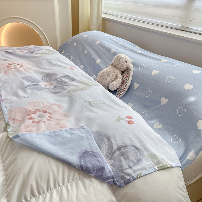 91家纺网 家纺一手货源 找家纺 绵庭家纺 2024新款全棉印花隔脏睡袋 繁花似锦