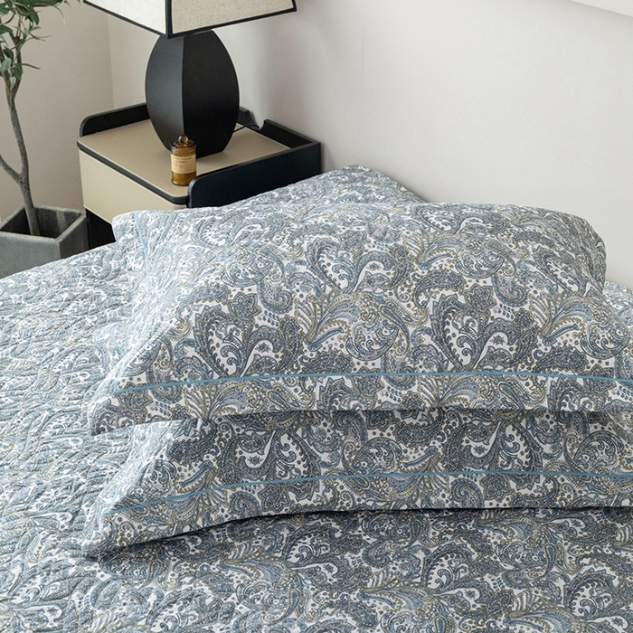 91家纺网 家纺一手货源 找家纺 优乐家纺 2025新款全棉斜纹13376宽边枕头套 波西米亚