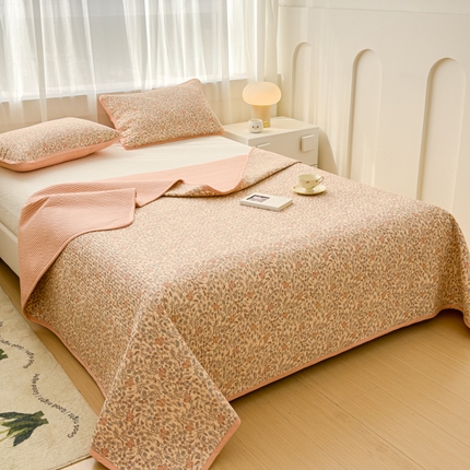 91家纺网 家纺一手货源 找家纺 （总）金丝鸟家纺 2024新款双面全棉夹棉床盖