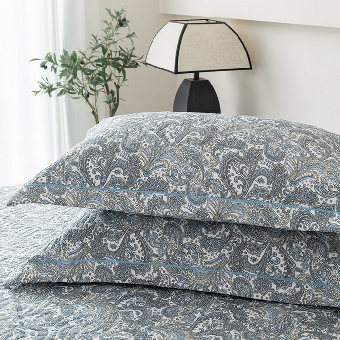 91家纺网 家纺一手货源 找家纺 优乐家纺 2025新款全棉斜纹13376宽边枕头套 波西米亚