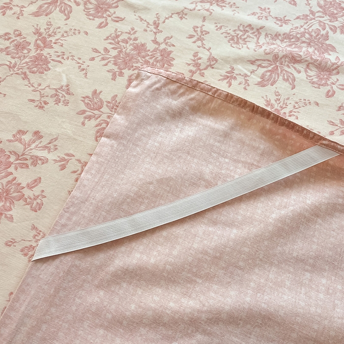 91家纺网 家纺一手货源 找家纺 绵庭家纺 2024新款全棉印花隔脏睡袋 藤蔓花影-粉