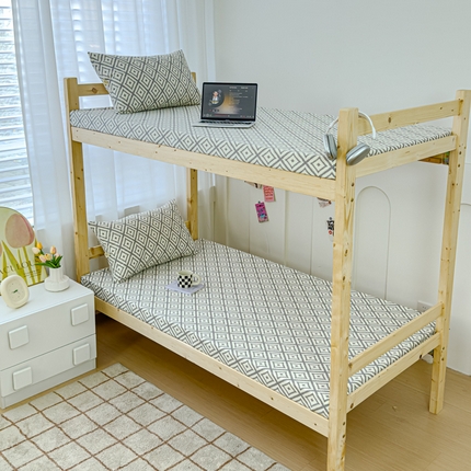 91家纺网 家纺一手货源 找家纺 （总）金丝鸟家纺 2024新款学生款A类老粗布床笠