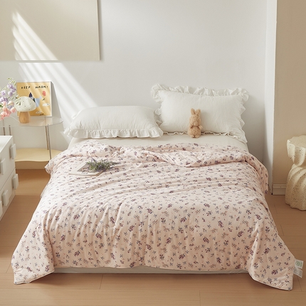 怡家居 2024新款A类云柔针织棉夏被 夏朵