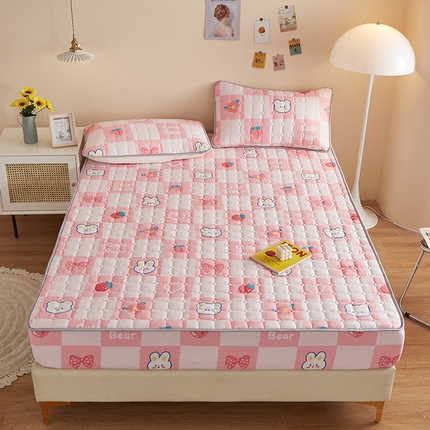 91家纺网 家纺一手货源 找家纺 （总）富馨莱 2024新款纯棉夹棉床笠