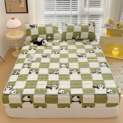 91家纺网 家纺一手货源 找家纺 （总）富馨莱 2024新款纯棉夹棉床笠