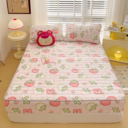 91家纺网 家纺一手货源 找家纺 （总）富馨莱 2024新款纯棉夹棉床笠