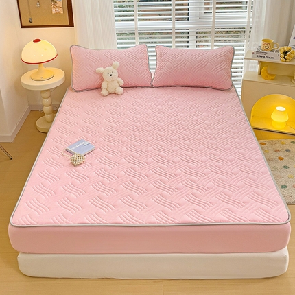 91家纺网 家纺一手货源 找家纺 （总）富馨莱 2024新款纯棉夹棉床笠