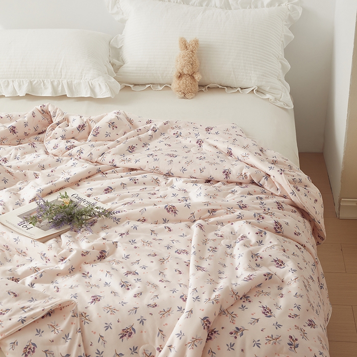 91家纺网 家纺一手货源 找家纺 怡家居 2024新款A类云柔针织棉夏被 夏朵