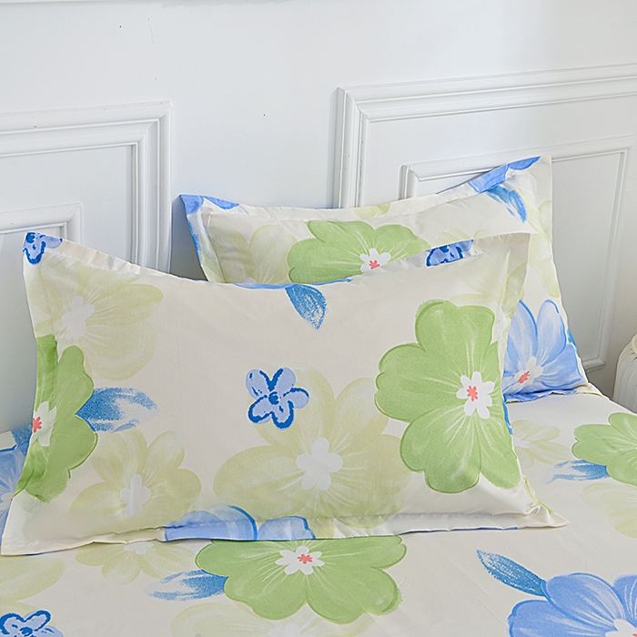 91家纺网 家纺一手货源 找家纺 小雨家纺 2026新款芦荟棉床裙三件套 甜梦-绿