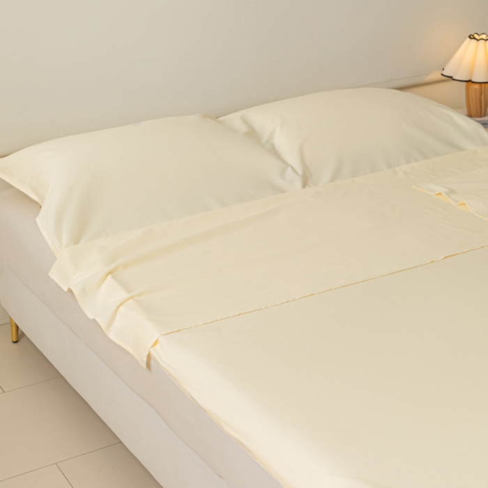 91家纺网 家纺一手货源 找家纺 澳梵家居 60s全棉纯色旅行睡袋 奶油白