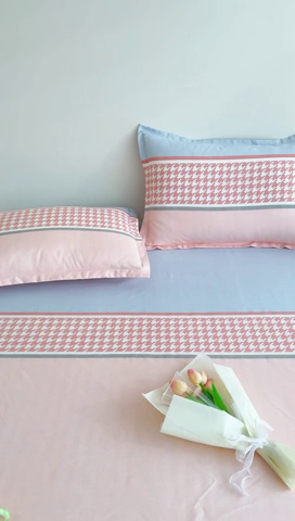 91家纺网 家纺一手货源 找家纺 靓生活 2024新款加厚磨毛生态棉单品床笠 罗莎