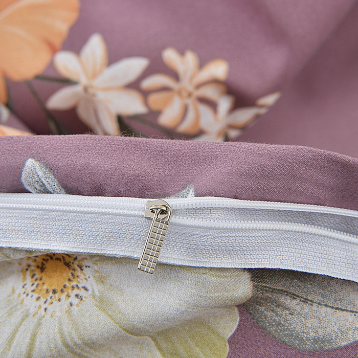 91家纺网 家纺一手货源 找家纺 小雨家纺 2026新款芦荟棉床裙四件套 如花似锦-棕