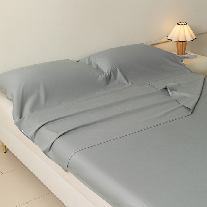 91家纺网 家纺一手货源 找家纺 澳梵家居 60s全棉纯色旅行睡袋 椰子灰