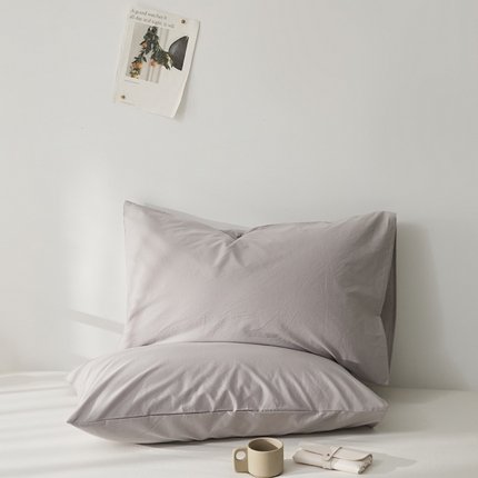 91家纺网 家纺一手货源 找家纺 （总）新款40支全棉水洗棉纯色单品系列-单枕套