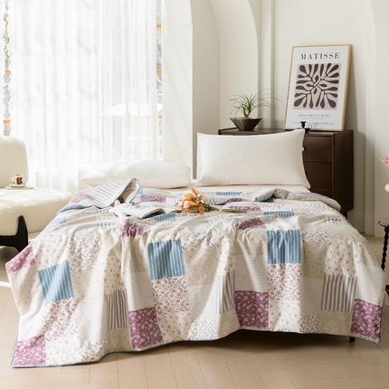 91家纺网 家纺一手货源 找家纺 匠心 2024新款全棉印花大豆夏被 阡陌