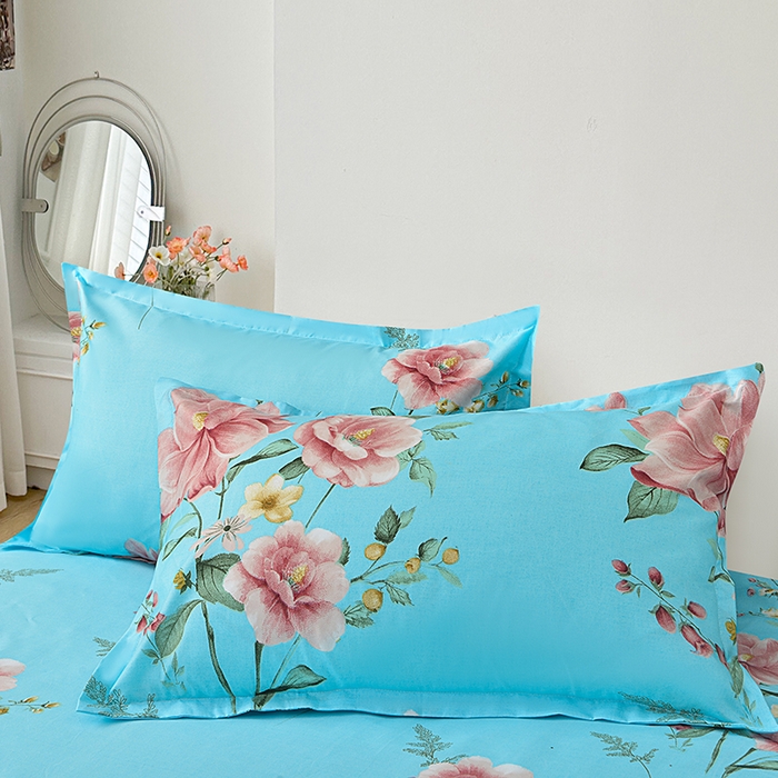 91家纺网 家纺一手货源 找家纺 小雨家纺 2026新款芦荟棉床裙四件套 碧玉佳人-兰