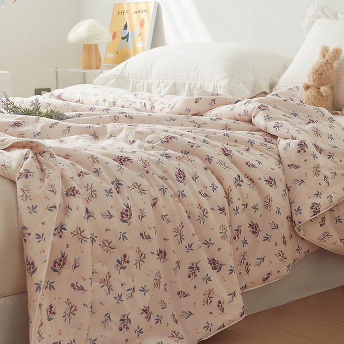 91家纺网 家纺一手货源 找家纺 怡家居 2024新款A类云柔针织棉夏被 夏朵