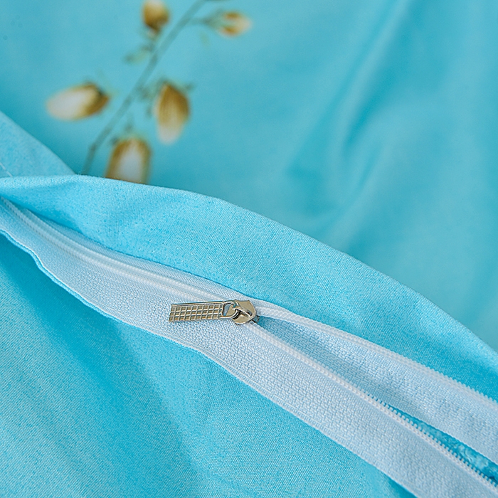 91家纺网 家纺一手货源 找家纺 小雨家纺 2026新款芦荟棉单被套 碧玉佳人-兰